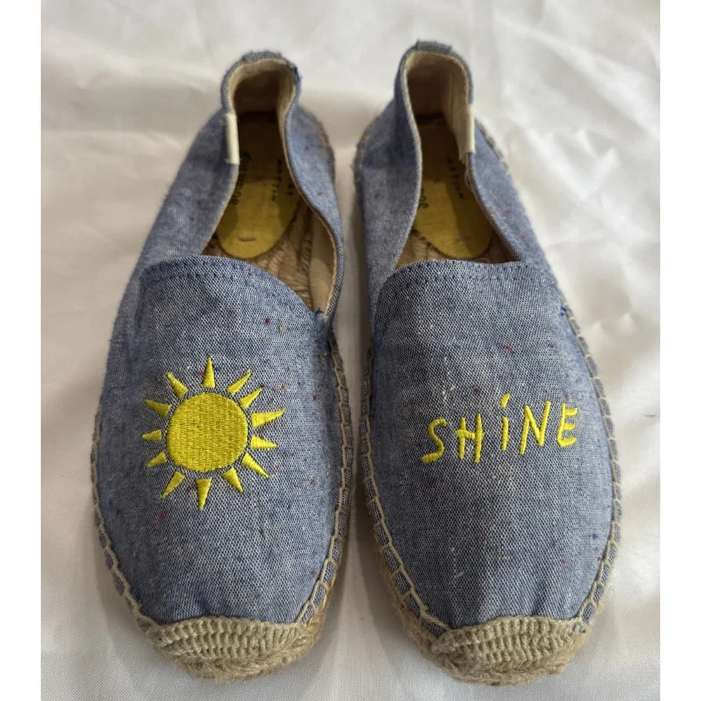 Soludos x Mary Matson Sunshine Double Platform Espadrilles Women's 6.5 EUC